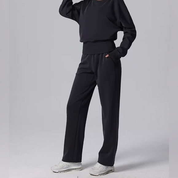 Casual Yoga/Sports Pant - Black&Graphite - Picture 5 of 6